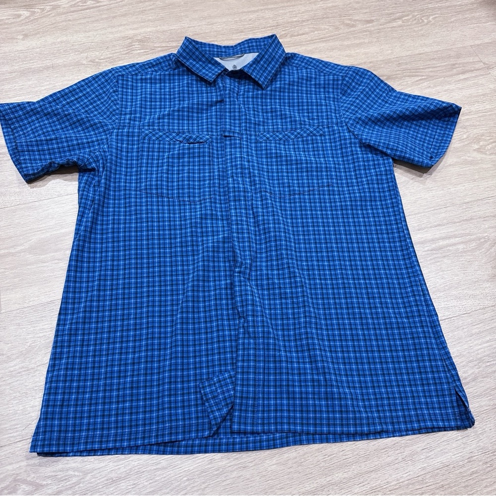 Royal Robbins Blue Plaid Men's Shirt